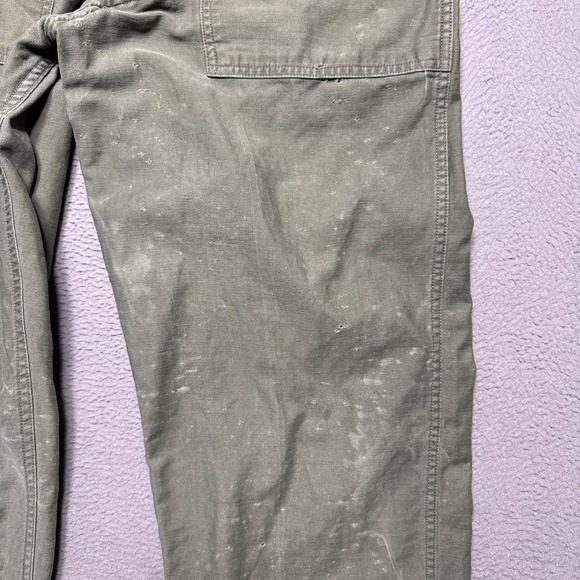 VTG OG-107 Baker Pants Sz 30x29 Thrashed Military Vietnam Sateen Trousers Type 1 - Picture 9 of 16
